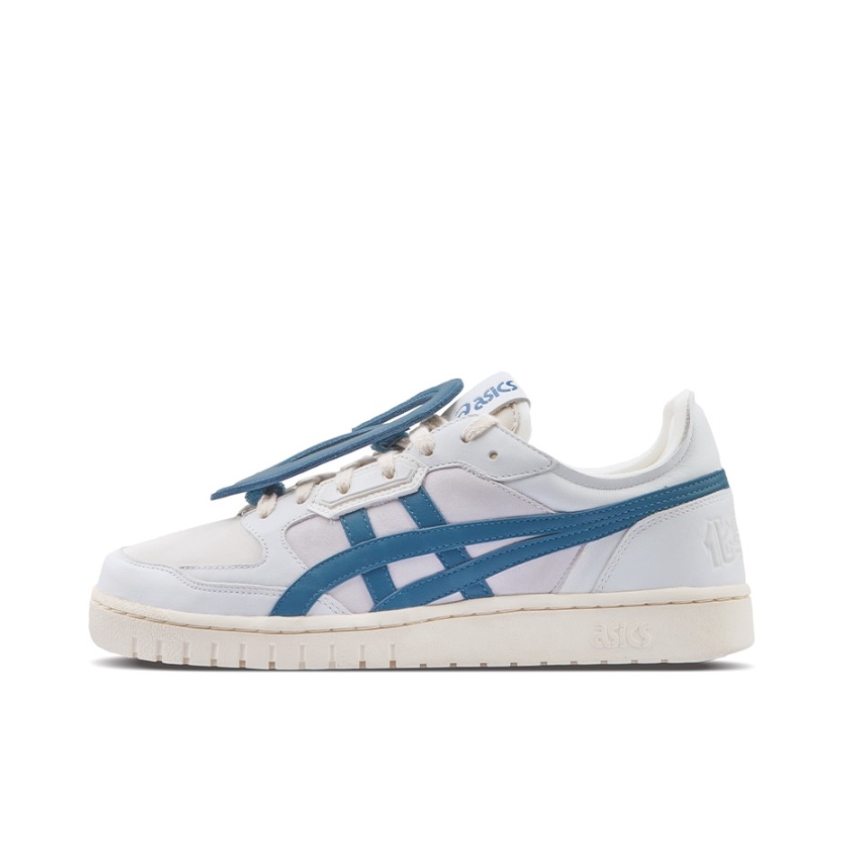 推荐商品：Asics/亚瑟士 All Court Alpha L 防滑耐磨 潮流复古 拼接 运动 休闲鞋 CHEMIST CREATIONS联名/低帮/白色/蓝色