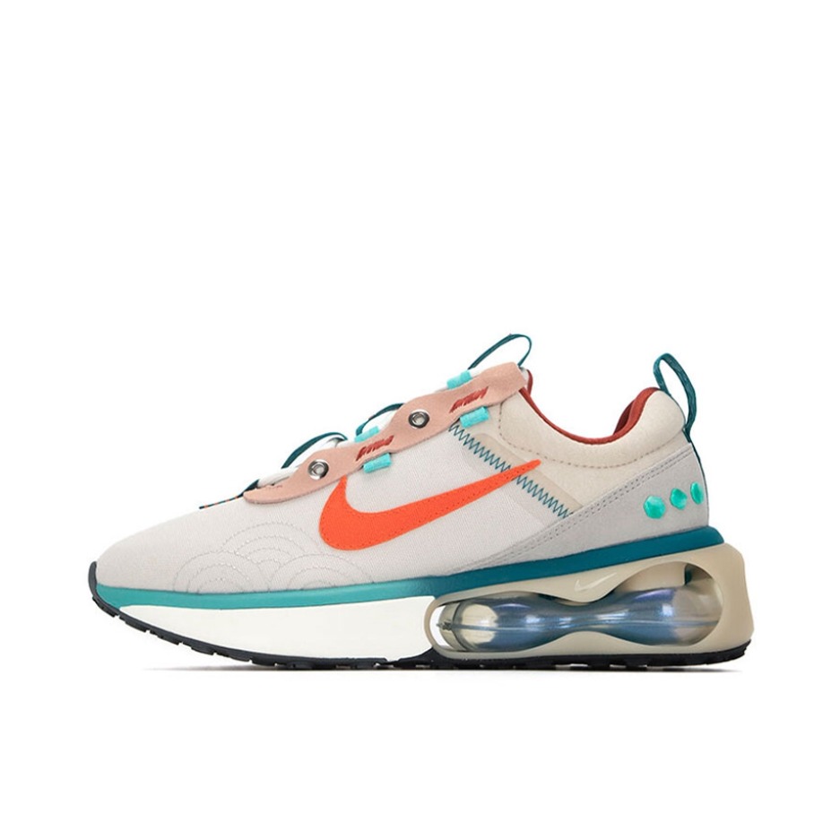 推荐商品：Nike Air Max 2021 跑鞋 缓震舒适休闲轻便透气防滑耐磨回弹织物运动合成革 浅灰色/橙色