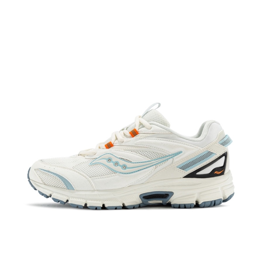 推荐商品：Saucony/索康尼 Cohesion 凝聚 2K 跑鞋 复古防滑耐磨透气户外减震支撑 禧欢你 情人节限定/白色/兰色