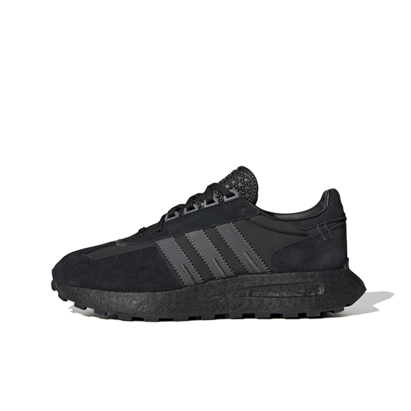 推荐商品：adidas Originals RETROPY E5 跑鞋 缓震透气复古 纯黑色