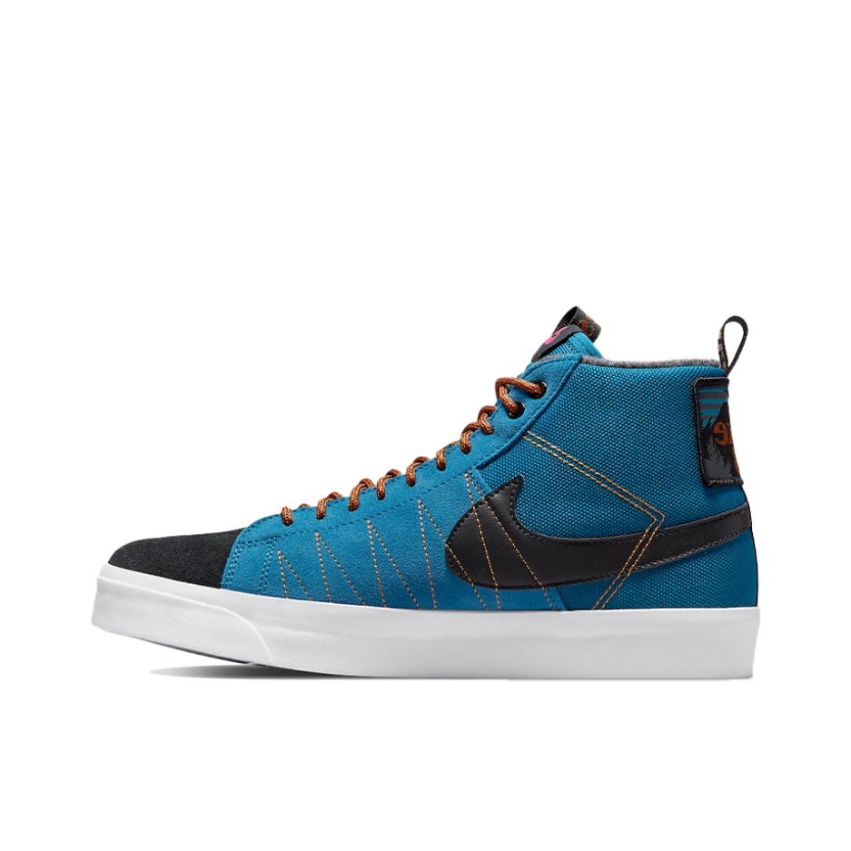 推荐商品：Nike SB Blazer Zoom 滑板鞋 板鞋 拼接时尚复古防滑耐磨透气运动休闲舒适百搭 加绒/中帮/墨蓝/黑色