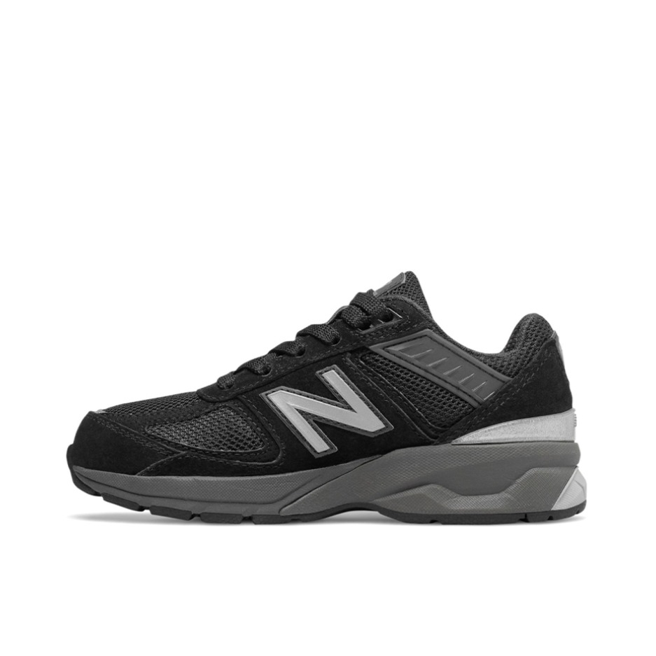推荐商品：New Balance 990 V5 跑鞋 减震支撑轻便防滑网布透气织物回弹反毛皮复古合成革 大童/黑色