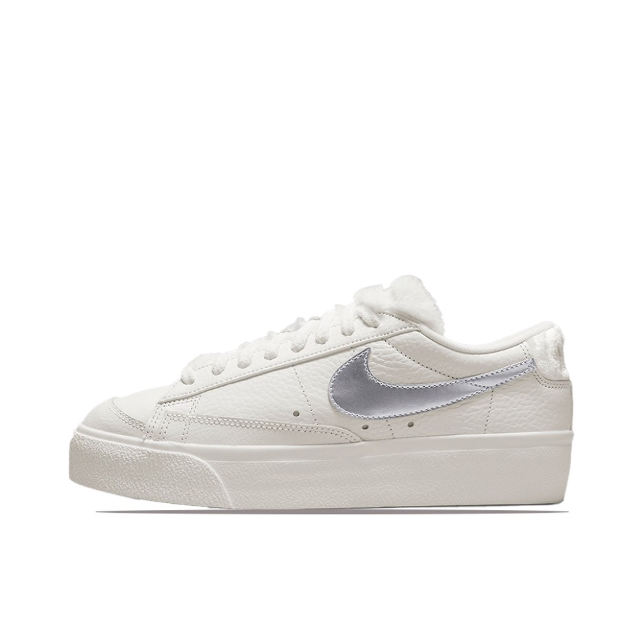 推荐商品：Nike Blazer 板鞋 经典复古防滑舒适百搭 加绒/白色/银色