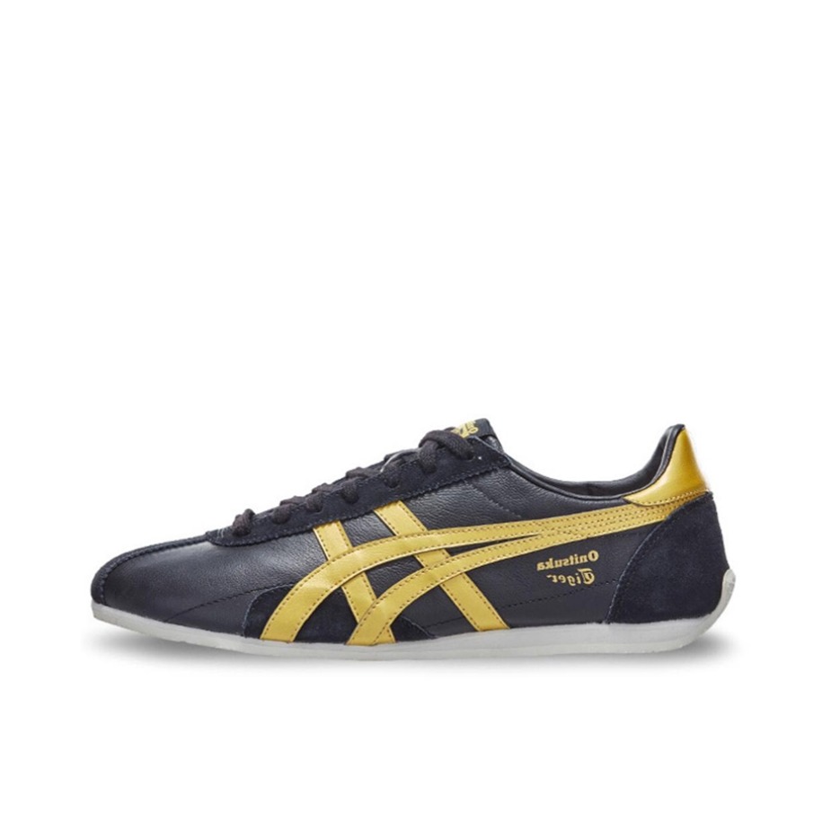 推荐商品：Onitsuka Tiger 鬼冢虎 Runspark 运动休闲鞋 轻便透气舒适减震防滑耐磨复古 Black/Gold 黑金
