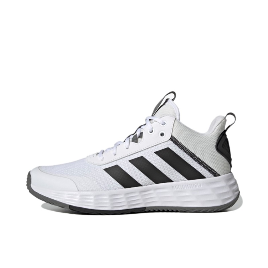 推荐商品：adidas OwnTheGame 2.0 篮球鞋 缓震回弹防滑耐磨健身时尚百搭实战训练 白色/黑色