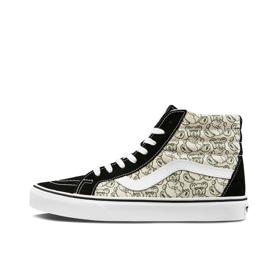 推荐商品：Vans/范斯 SK8-Hi 板鞋 潮流经典拼接复古街头厚底 黑白涂鸦/小熊