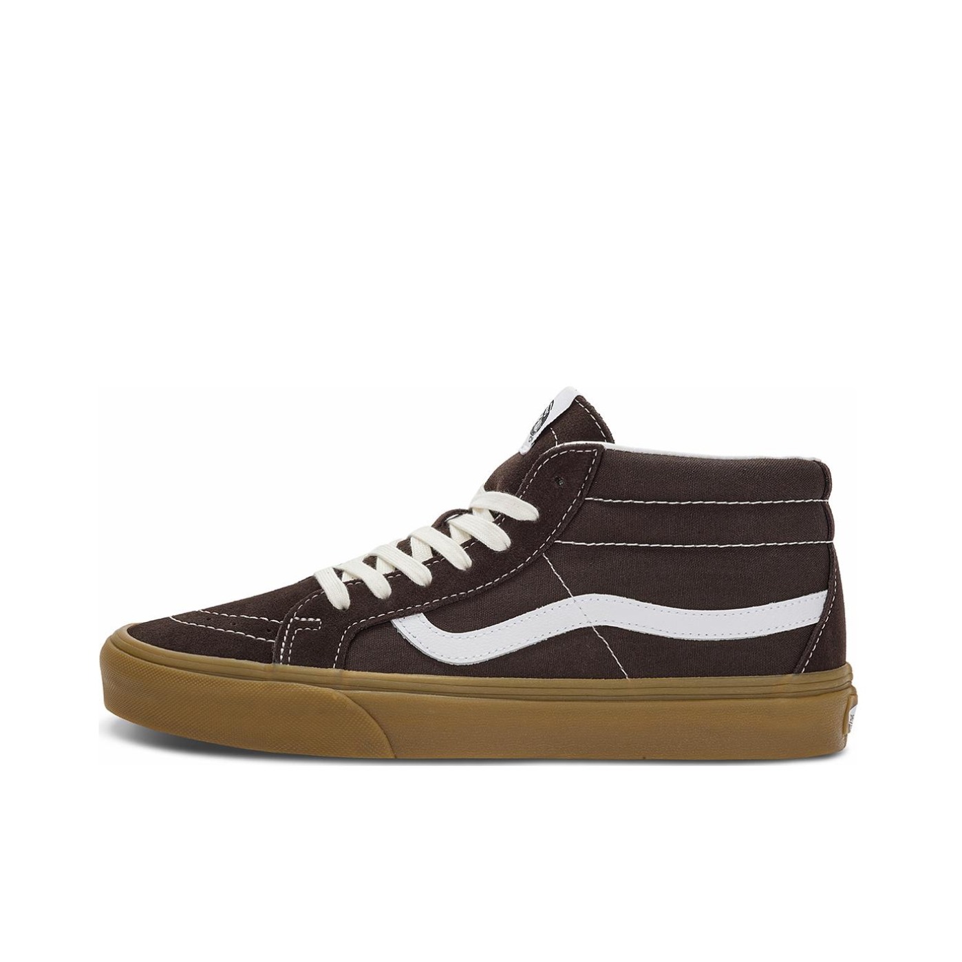 推荐商品：Vans/范斯 SK8-Mid 板鞋 潮流拼接复古百搭防滑耐磨 咖啡色