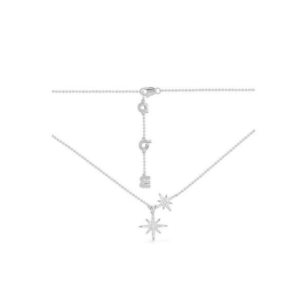 推荐商品：APM Monaco 双六芒星女神节礼物925银项链 AC6424OX