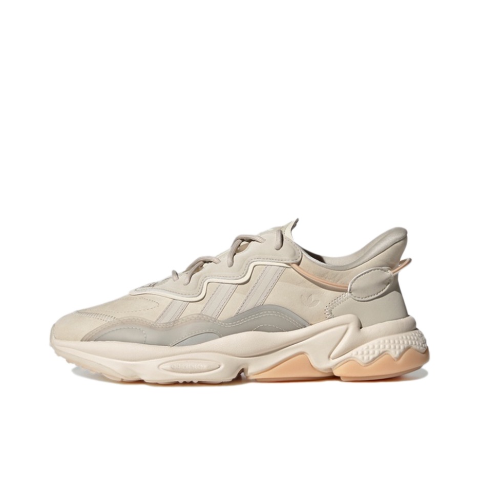 推荐商品：adidas Originals Ozweego 耐磨透气 百搭简约 舒适时尚 缓震 复古运动 网面 老爹鞋 米灰色