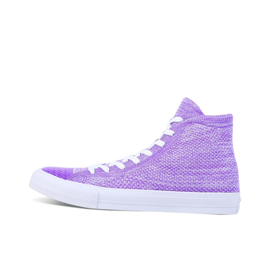 推荐商品：Converse/匡威 All Star Flyknit 舒适百搭 轻便透气 防滑耐磨 编织 运动休闲鞋 Hyper Grape 浅紫