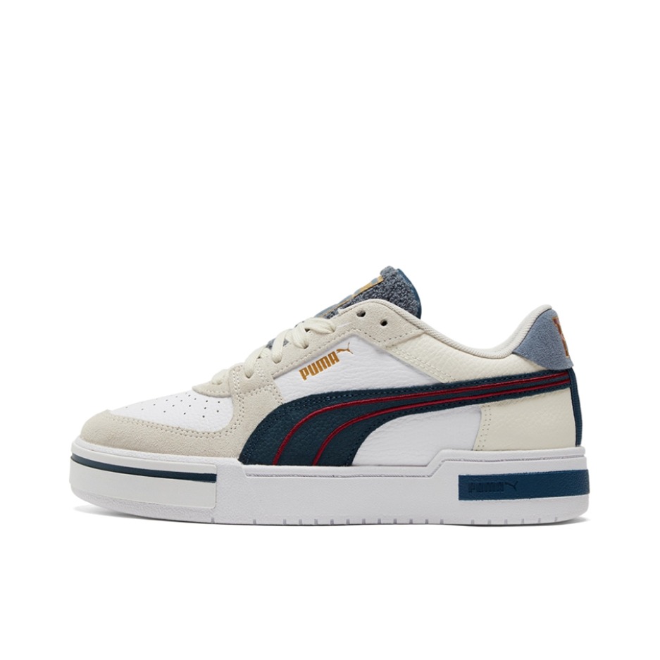 推荐商品：Puma/彪马 Ca Pro Classic 板鞋 舒适透气防滑耐磨厚底百搭复古时尚网球风拼接 米色/深蓝