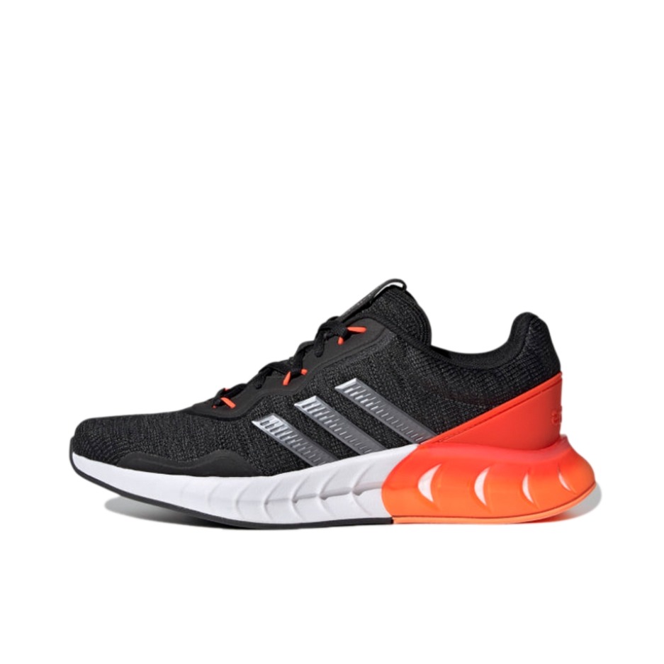 推荐商品：adidas Kaptir Super 跑鞋 网面透气缓震防滑耐磨舒适休闲运动 黑色/橙红色