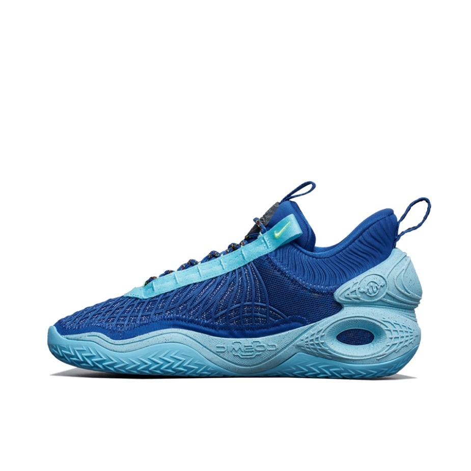 推荐商品：Nike Cosmic Unity 全掌Zoom Strobel 支撑 织物 合成革 缓震防滑 篮球鞋 浅蓝/深蓝/黑色