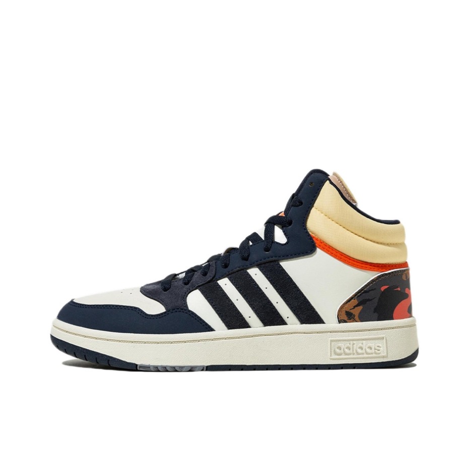 推荐商品：adidas Neo Hoops 3.0 板鞋 防滑耐磨舒适轻便复古百搭时尚 女款/白色/黄色