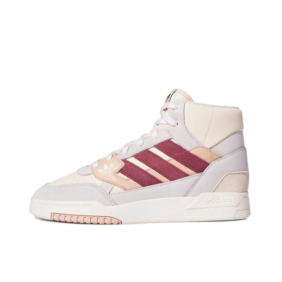 推荐商品：adidas Originals Drop Step 板鞋 复古耐磨透气舒适百搭 粉色/红色