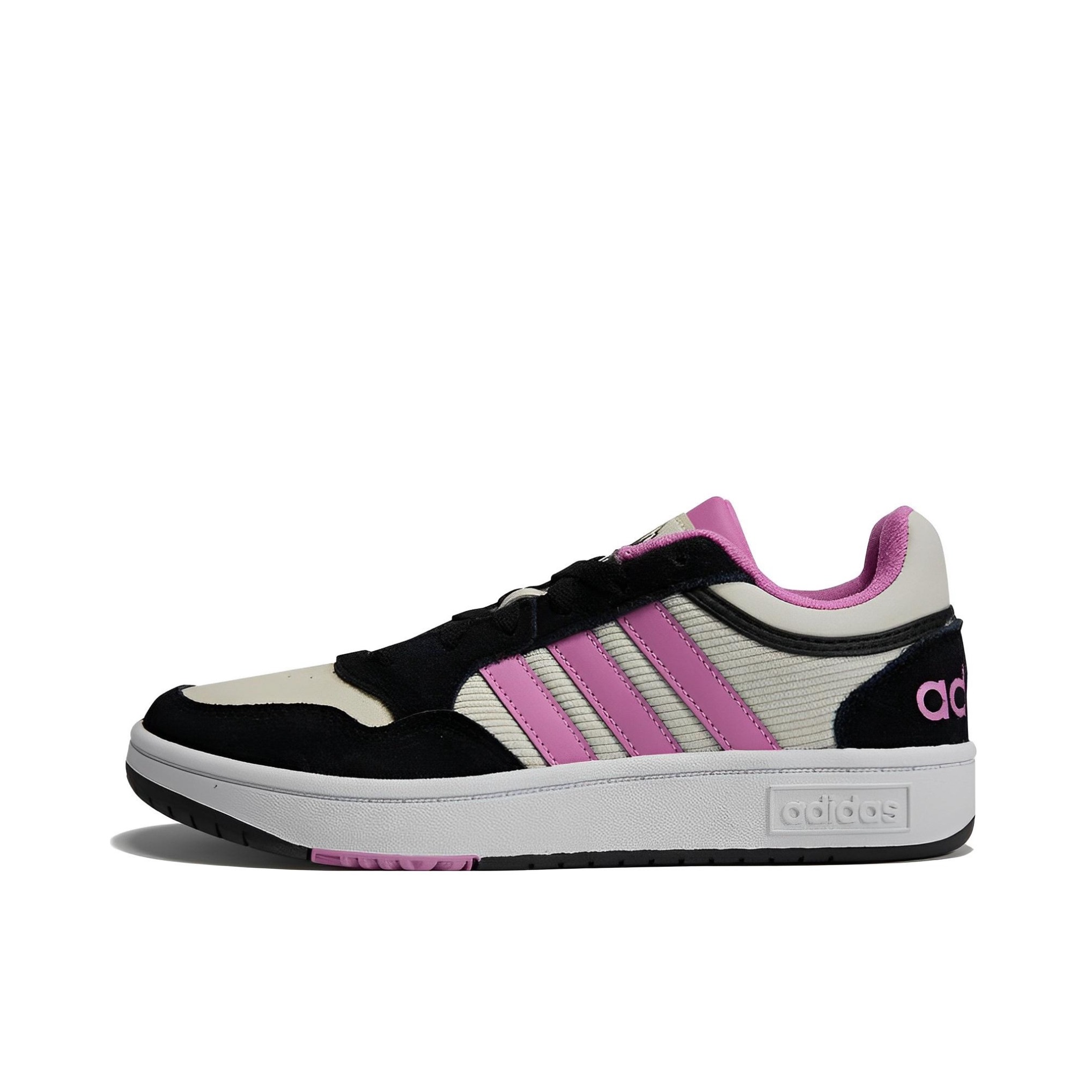 推荐商品：adidas Neo Hoops 3.0 板鞋 防滑耐磨舒适轻便复古百搭时尚 女款/黑色/白色/粉色
