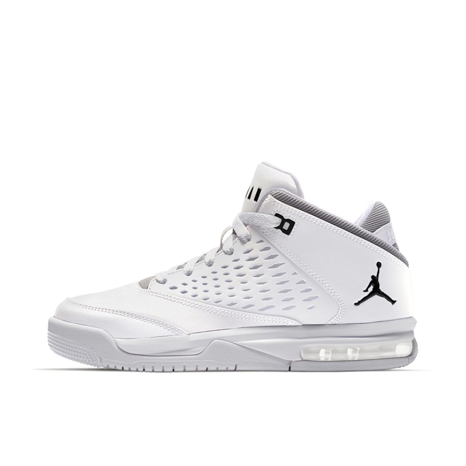 推荐商品：Air Jordan Flight Origin 4 减震透气 防滑耐磨 复古百搭 合成革 气垫 包裹性 织物 篮球鞋 GS/白色/黑色