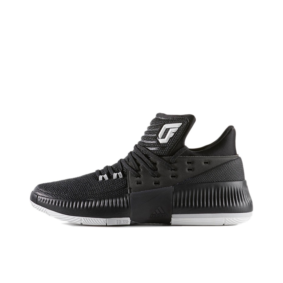 推荐商品：adidas Dame 3 利拉德 篮球鞋 防滑耐磨实战缓震轻便运动圆头包裹性 Core Black 黑白