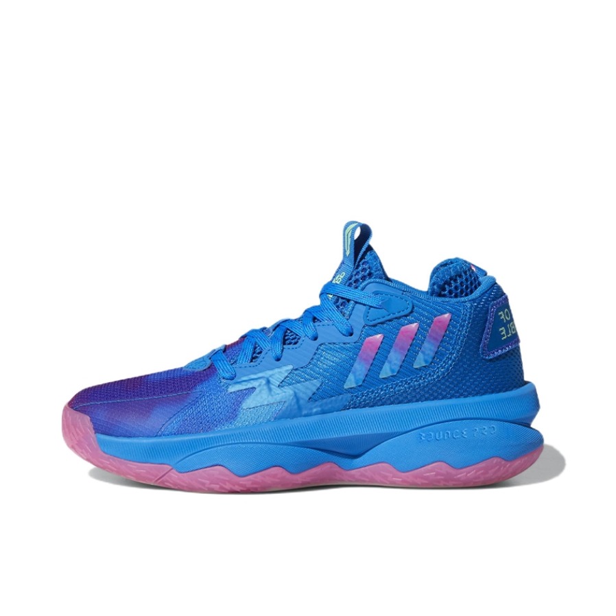 推荐商品：adidas Dame 8 利拉德 篮球鞋 实战训练缓震防滑耐磨包裹性支撑 大童/深蓝