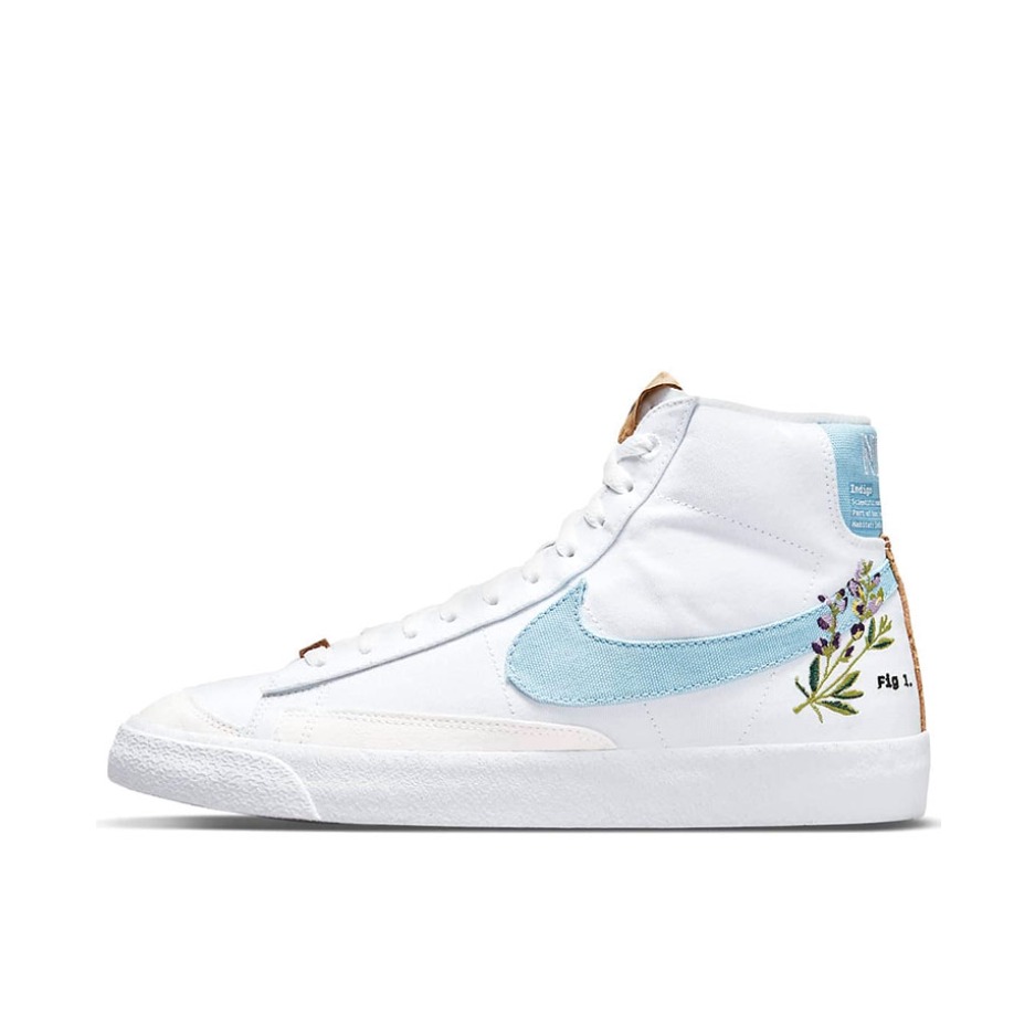 推荐商品：Nike Blazer 板鞋 经典复古防滑舒适百搭 Indigo 中帮/白色/靛蓝