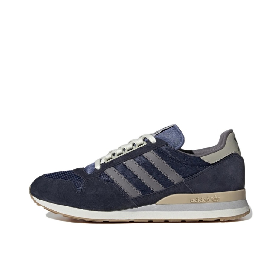 推荐商品：adidas Originals ZX 500 防滑耐磨 舒适轻便 复古减震 低帮 休闲鞋 藏蓝色/白色