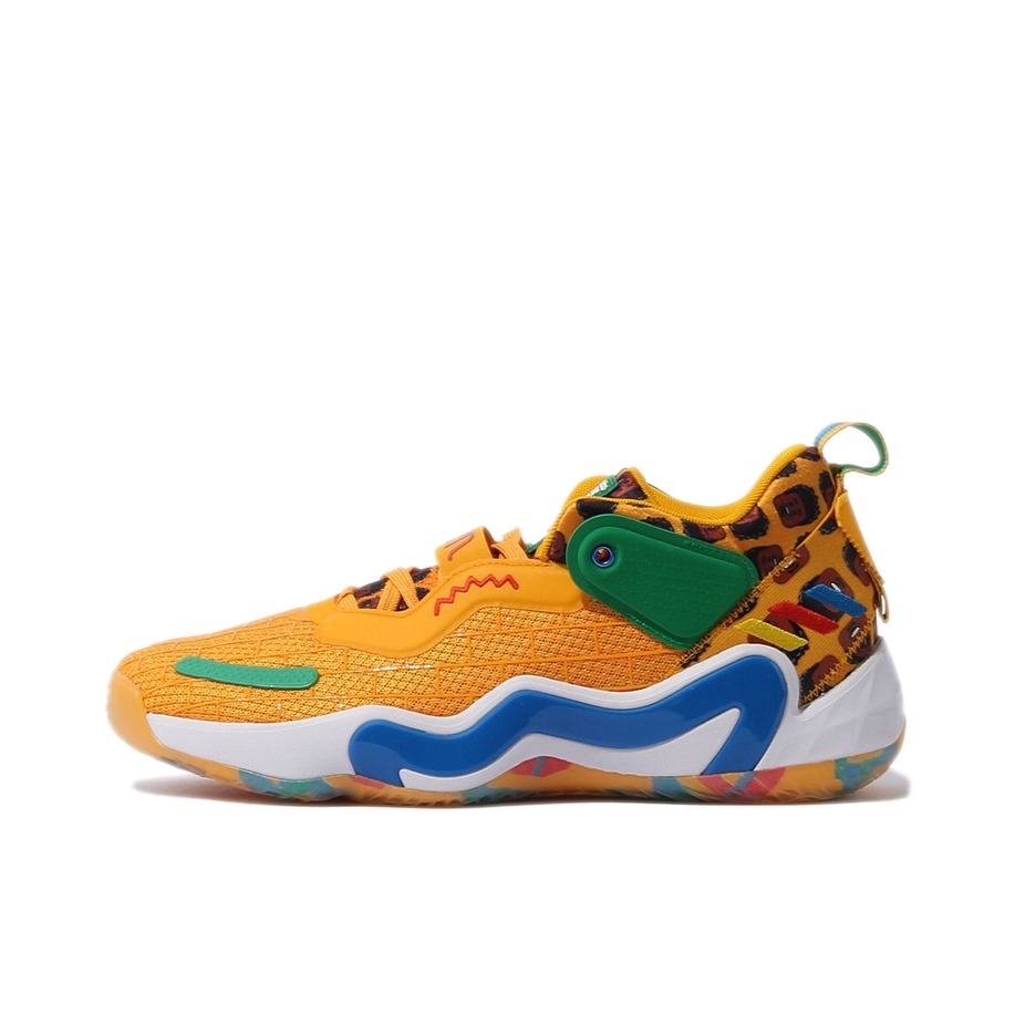 推荐商品：adidas D.O.N. Issue 3 米切尔3代 篮球鞋 透气减震耐磨实战包裹性支撑 Lego联名/黄色