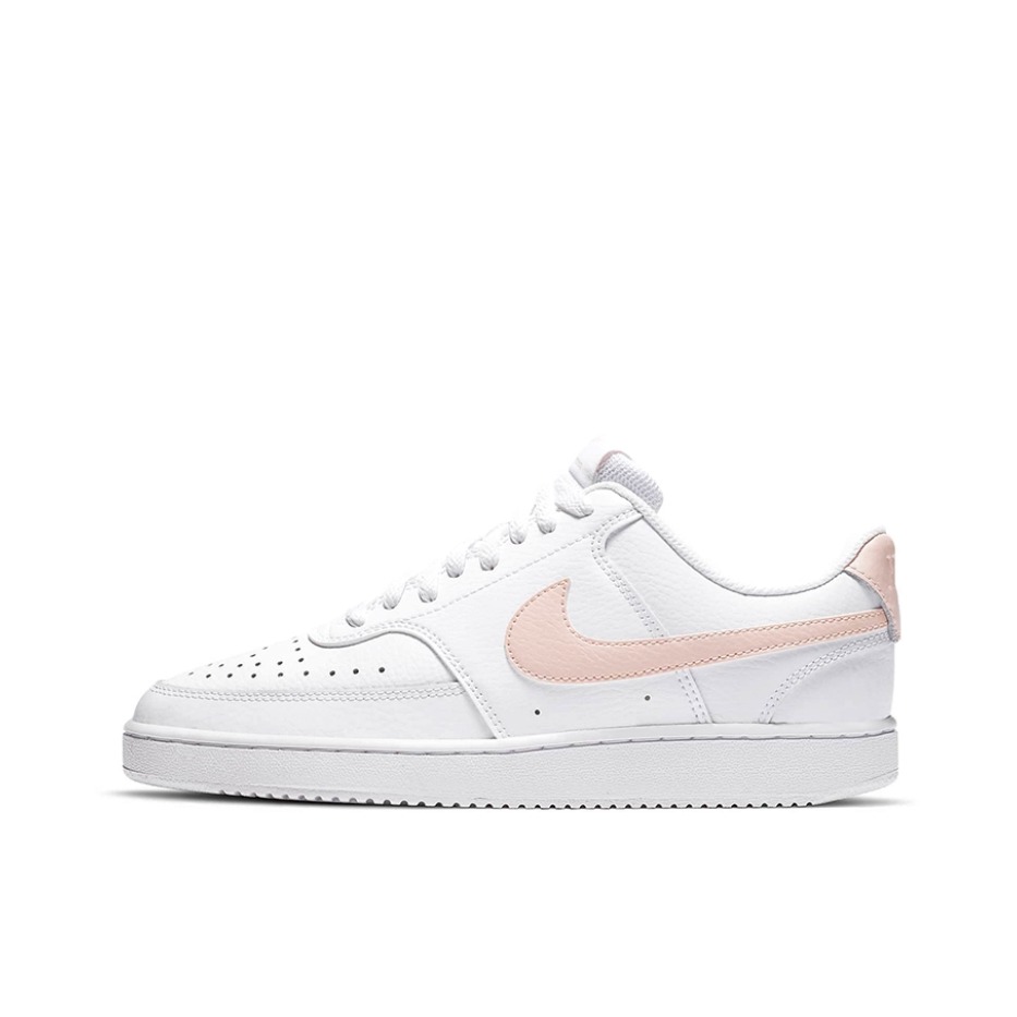 推荐商品：Nike Court Vision 板鞋 复古缓震抓地防滑轻便 低帮/白色/粉色