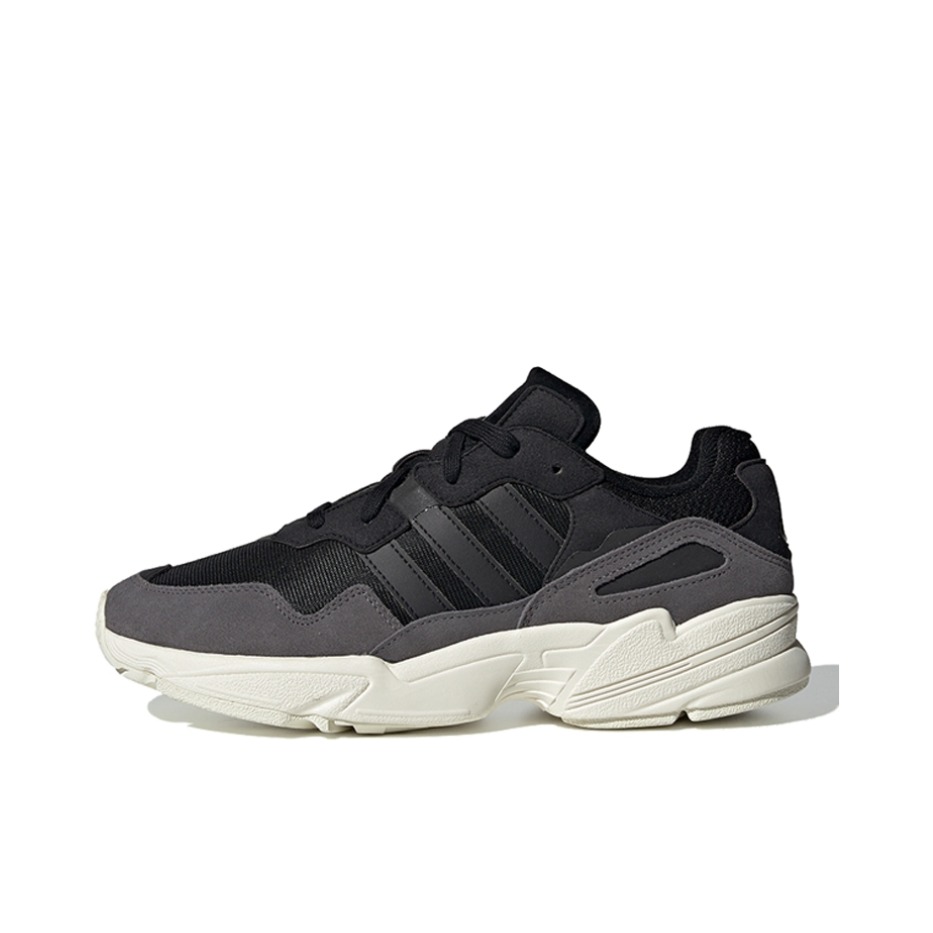 推荐商品：adidas originals Yung-96 运动休闲鞋 防滑耐磨缓震回弹舒适轻便复古 Black/Grey/White 黑灰白
