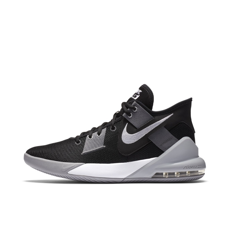推荐商品：Nike Air Max Impact 2 防滑耐磨 织物 合成革 实战 篮球鞋 Black 黑色/灰色/白色