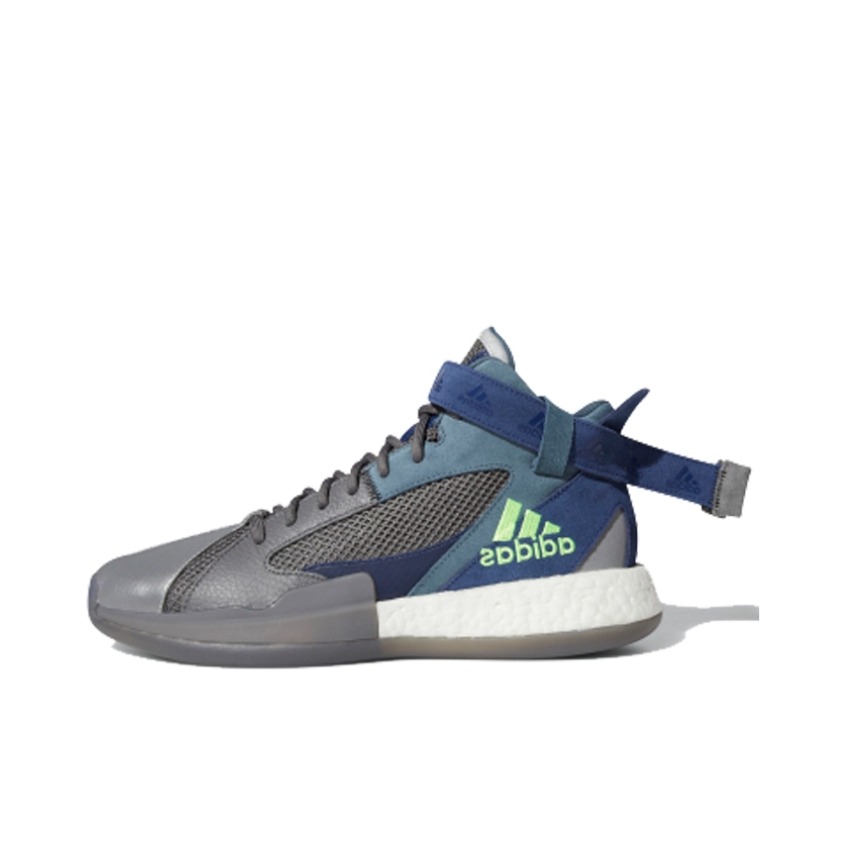 推荐商品：adidas Posterize 防滑耐磨 舒适透气 篮球鞋 Grey Blue 灰蓝
