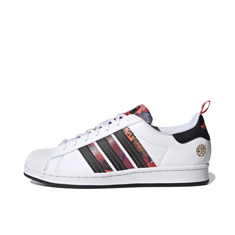 【宋雨琦同款】 adidas Originals Superstar 板鞋 轻便贝壳头薄底舒适百搭耐磨复古 牛年新年/2021/白黑红