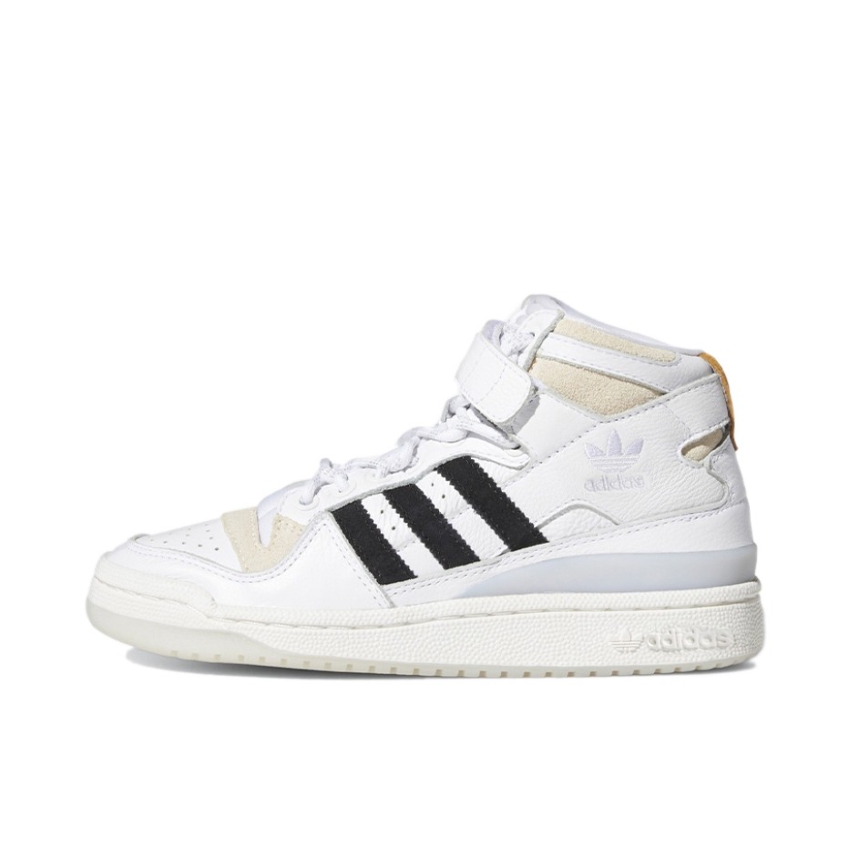 推荐商品：adidas Originals Forum 板鞋 轻便复古防滑时尚魔术贴篮球风薄底包裹性 碧昂斯联名/奶油/白色