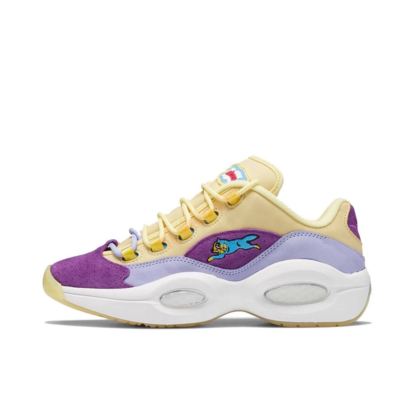 推荐商品：Reebok/锐步 Question 复古 减震 防滑耐磨 实战 透气 运动 包裹性 篮球鞋 BBC联名/冰激凌