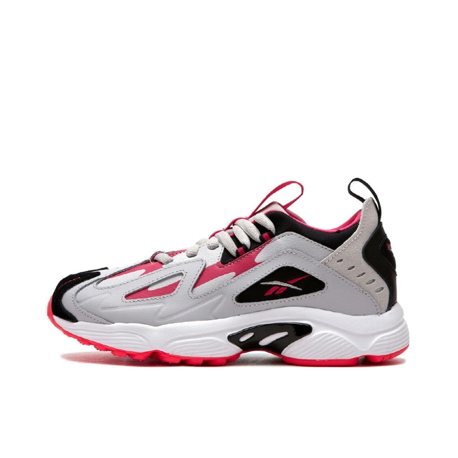 推荐商品：Reebok/锐步 DMX Series 1200 运动休闲鞋 时尚复古百搭防滑耐磨舒适透气合成革织物增高减震 Black/LightGrey/HotPink


 灰黑粉红
