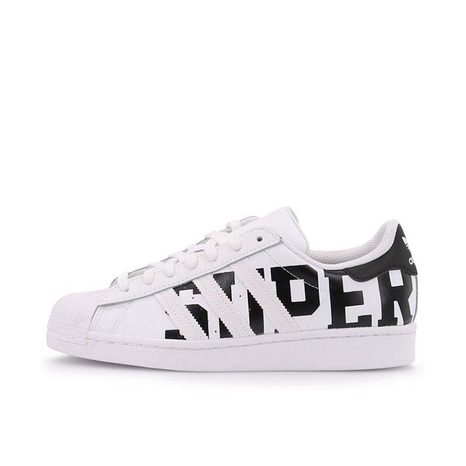 推荐商品：【宋雨琦同款】 adidas Originals Superstar 板鞋 轻便贝壳头薄底舒适百搭耐磨复古 Cloud White 白黑/大LOGO