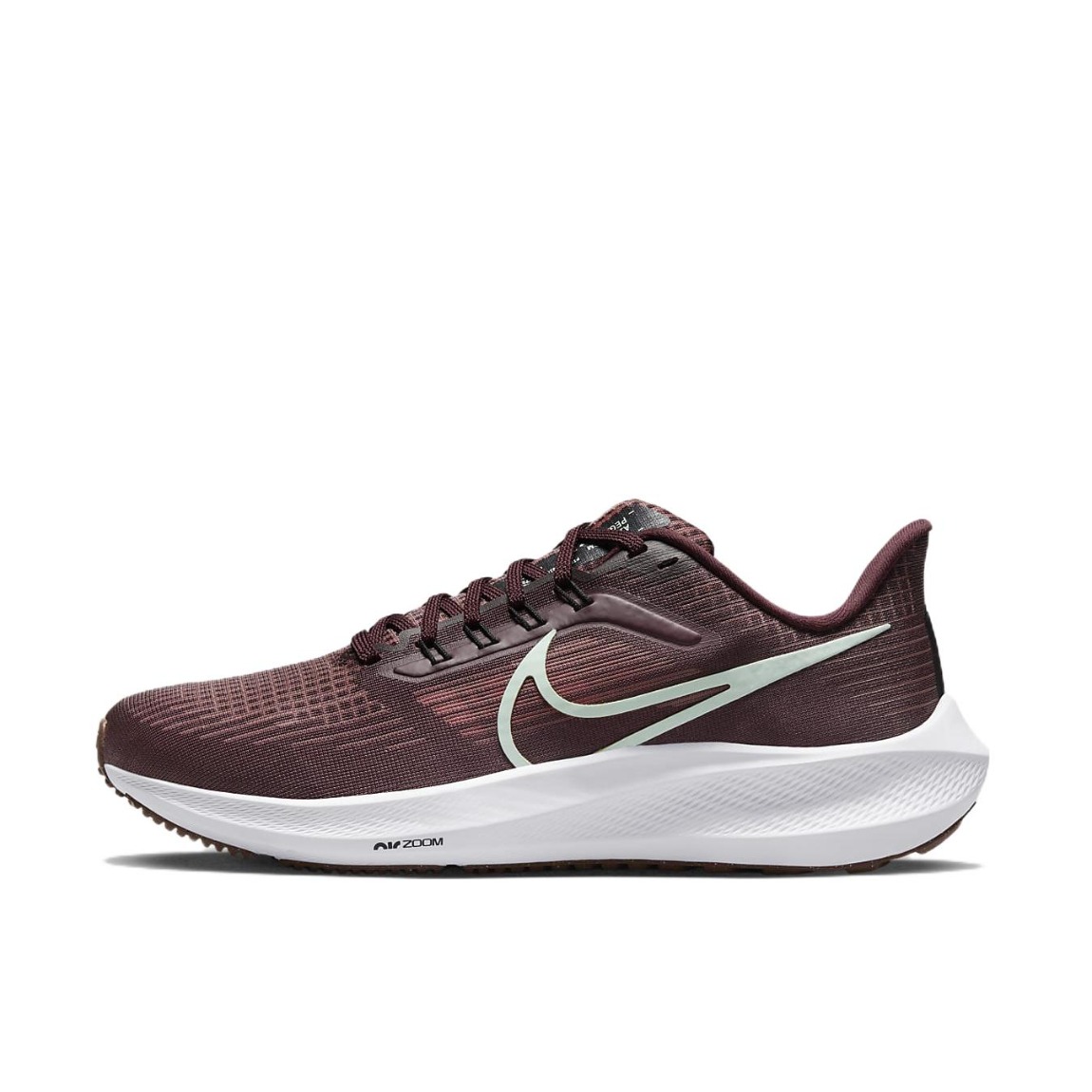 推荐商品：Nike Air Zoom Pegasus 39 跑鞋 缓震轻质网面透气马拉松回弹织物运动圆头包裹性支撑 女款/棕色/红色