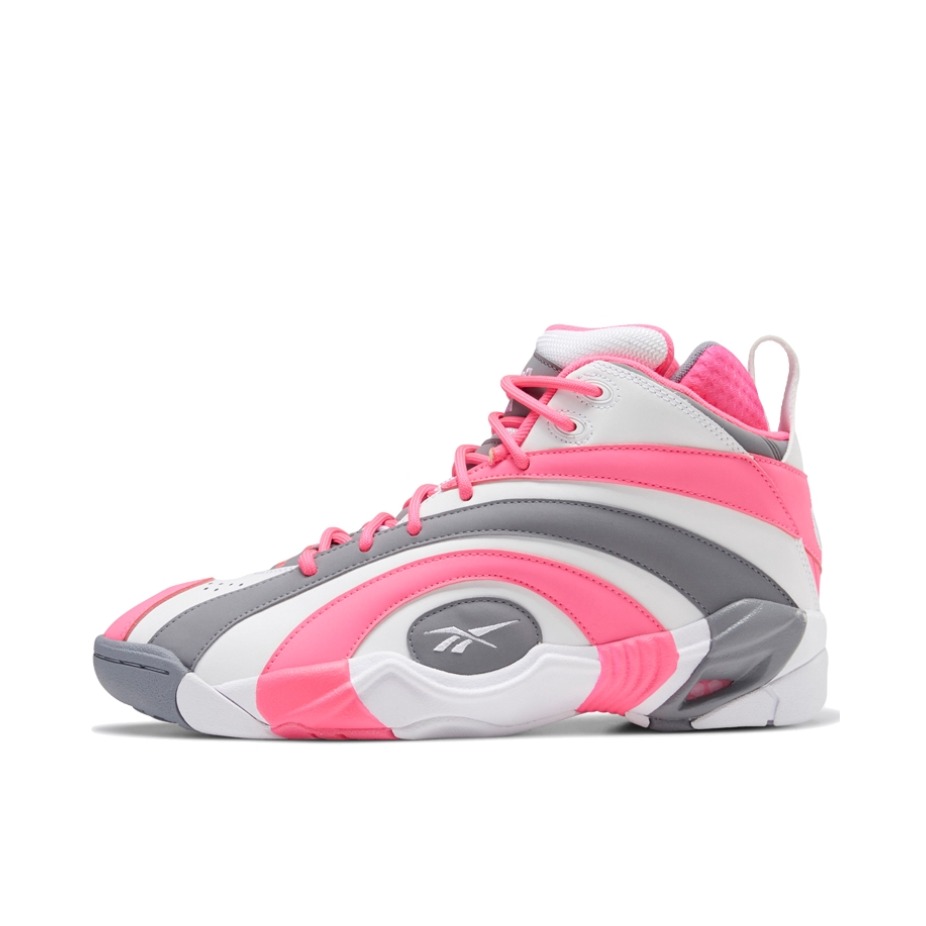 推荐商品：Reebok/锐步 Shaqnosis 复古防滑 减震 合成革 潮流 舒适 篮球鞋 Solar Pink 白粉棕