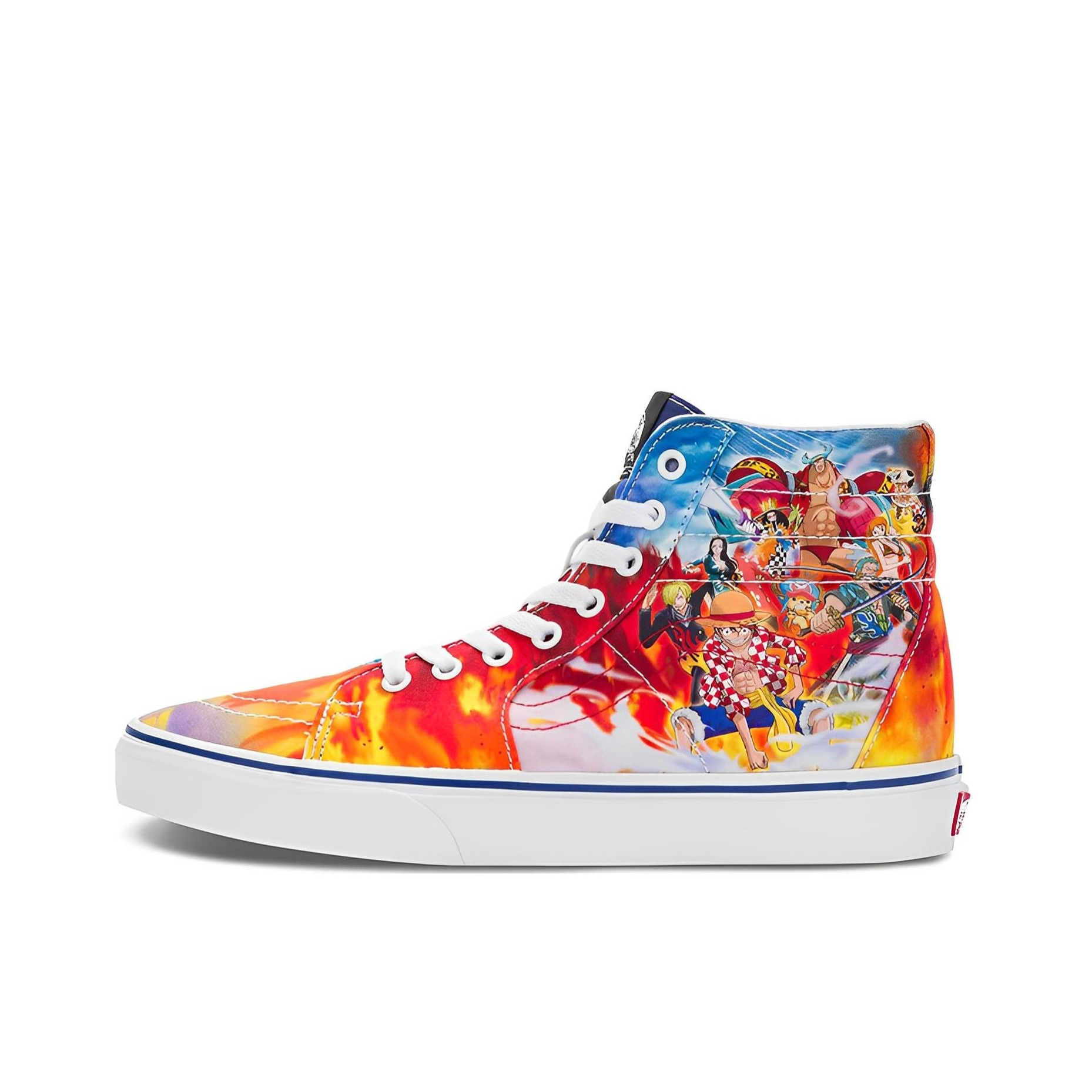 推荐商品：Vans/范斯 SK8-Hi 板鞋 潮流经典拼接复古街头厚底 航海王联名/鸳鸯印花