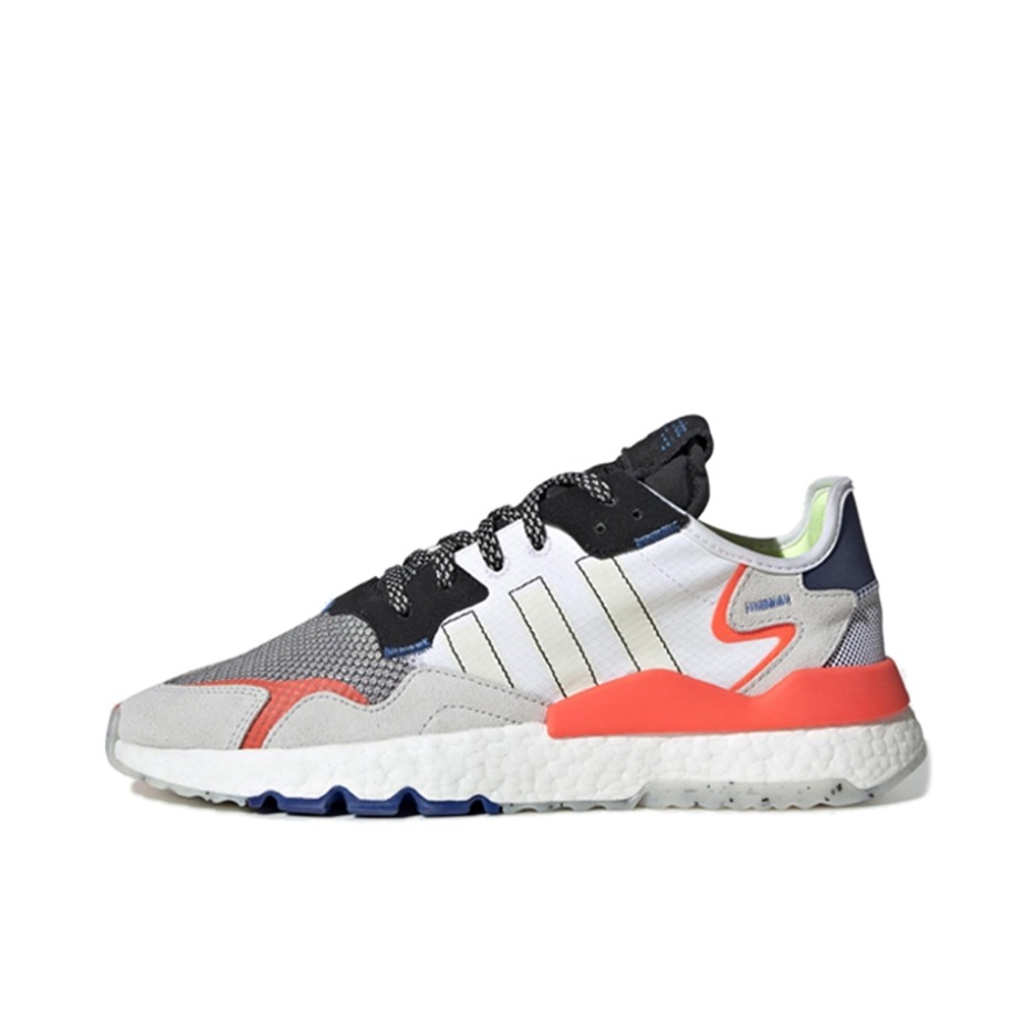 推荐商品：adidas Originals Nite Jogger BOOST 透气 防滑 支撑 中底 复古 运动休闲鞋 White/Black/Orange 白黑橙