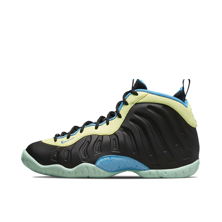 推荐商品：Nike Air Foamposite One 篮球鞋 喷泡经典复古百搭防滑耐磨舒适透气减震休闲中帮 GS/黑色/蓝色