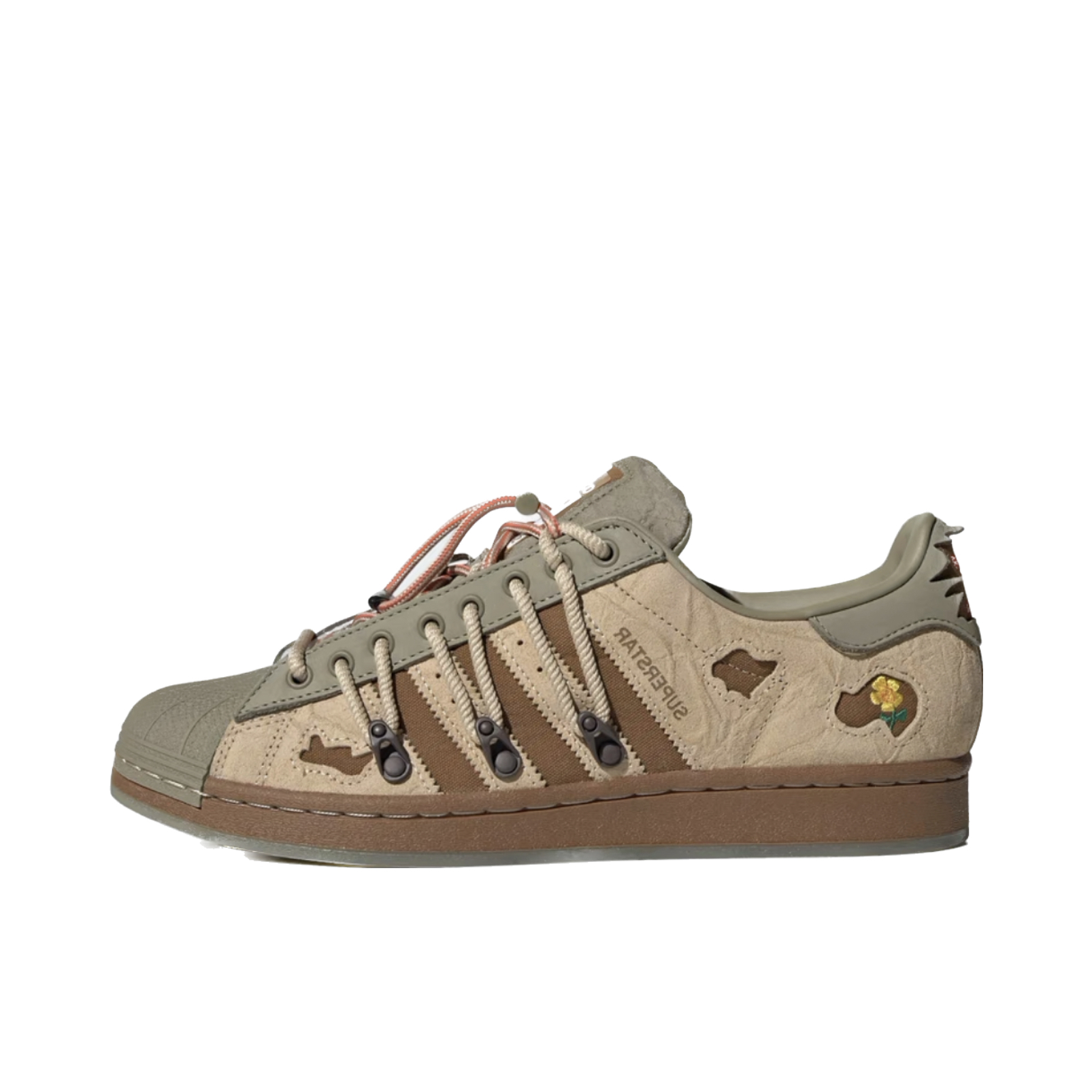 推荐商品：【宋雨琦同款】 adidas Originals Superstar 板鞋 轻便贝壳头薄底舒适百搭耐磨复古 MTSS联名/绿色/棕色