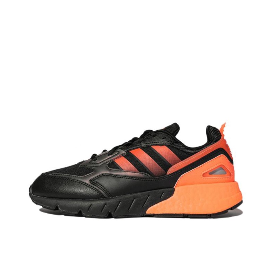 推荐商品：adidas Originals ZX 2K Boost 2 经典百搭 防滑耐磨 舒适透气 织物 跑鞋 黑色/橘色
