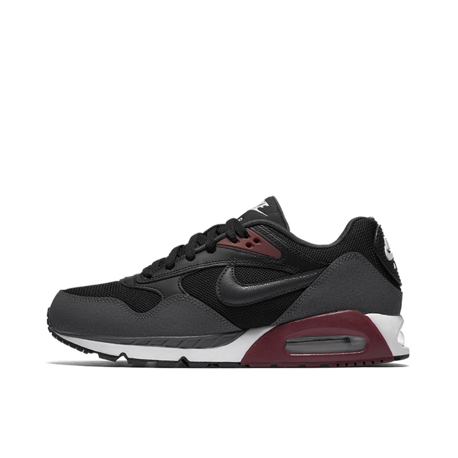 推荐商品：Nike Air Max Correlate 跑鞋 减震回弹防滑耐磨轻便透气运动织物复古气垫 Black/Red 黑色/深红