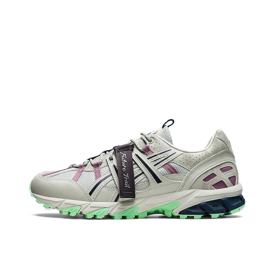 推荐商品：Asics/亚瑟士 Gel-Sonoma 15-50 跑鞋 舒适缓震轻便透气合成革经典复古时尚百搭织物回弹 灰色/紫色