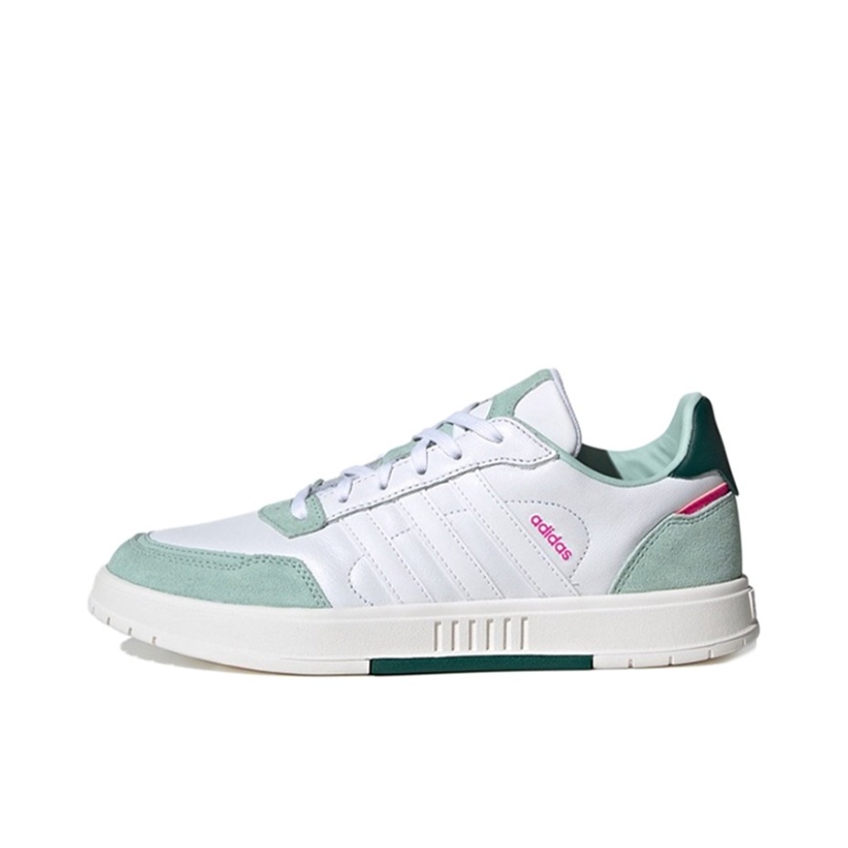 推荐商品：adidas NEO Courtmaster 板鞋 百搭复古防滑耐磨轻便透气合成革 白/翠绿