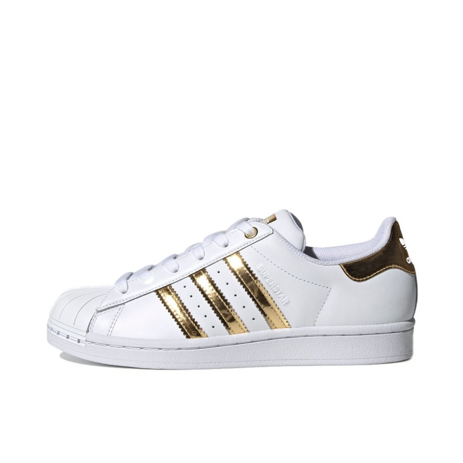 推荐商品：【宋雨琦同款】 adidas Originals Superstar 板鞋 轻便贝壳头薄底舒适百搭耐磨复古 白金/金属头