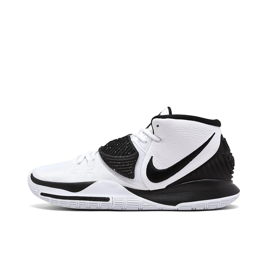 推荐商品：Nike Kyrie 6 欧文6 前掌Zoom 防滑耐磨 缓震抓地 圆头 实战训练 织物 合成革 支撑 篮球鞋 Team White Black 白色/黑色 团队之星