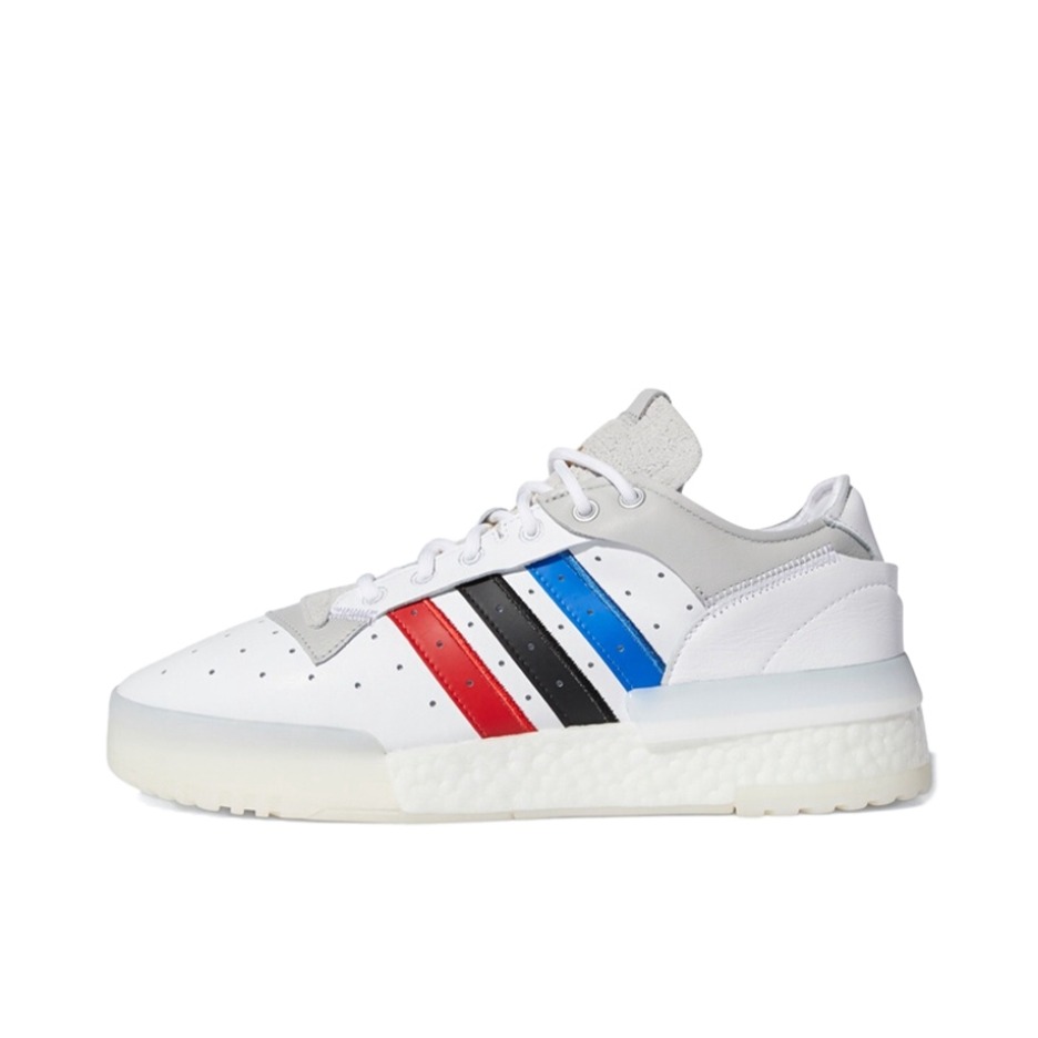 推荐商品：adidas Originals Rivalry RM 防滑耐磨 减震透气 舒适轻便 复古百搭 休闲鞋 White/Grey 白灰/红黑蓝