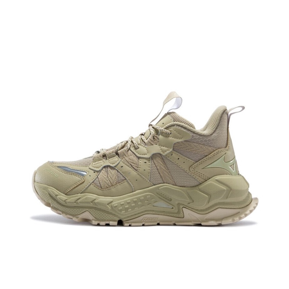 推荐商品：Mizuno/美津浓 GM EC 减震防滑 耐磨透气 中帮 老爹鞋 素卡其
