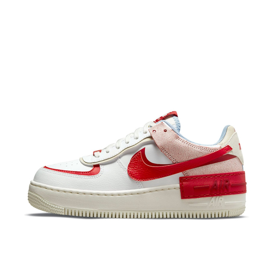 推荐商品：Nike Air Force 1 空军一号 板鞋 轻便舒适百搭耐磨防滑复古 Shadow/低帮白红蓝/解构